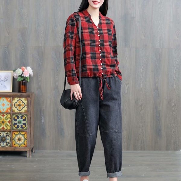 材質:棉麻混紡 版型:略鬆