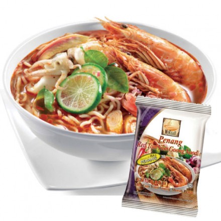 【全館199免運】馬來西亞 檳城泡麵 紅酸辣湯麵105g (單包入) MyKuali 檳城麵