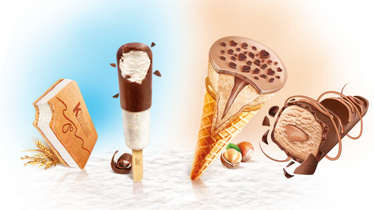 健達巧克力強勢推出，出奇蛋、繽紛樂全都化身為濃純冰淇淋！