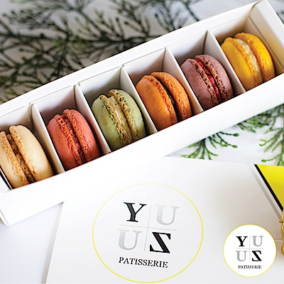 YUZU PATISSERIE 減糖馬卡龍特選組4盒(6入/盒)