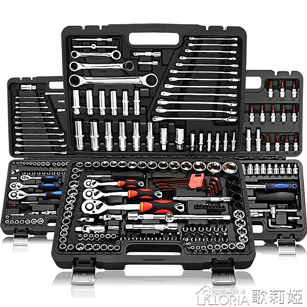 套筒扳手套裝萬能套管棘輪板手修車汽修汽車修理維修工具箱