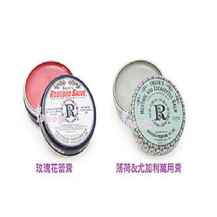 【彤彤小舖】Smith's Rosebud Salve 玫瑰花蕾膏/薄荷 / 尤加利萬用膏/薄荷玫瑰護唇膏 /草莓護唇膏 罐裝