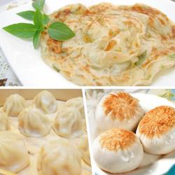 [老爸ㄟ廚房]超人氣下午茶組合! 任選5包 (蔥油餅/水煎包/小籠包)