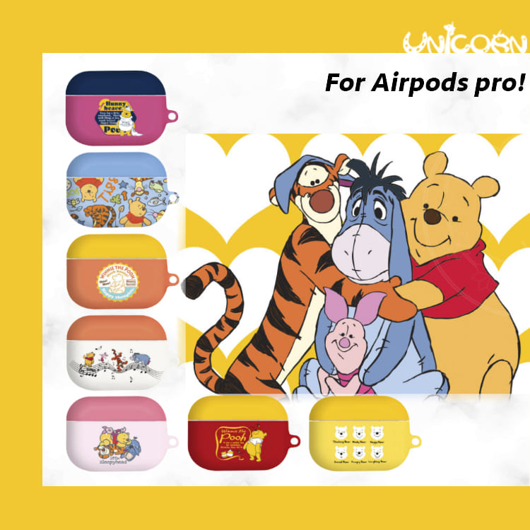 -多款-韓國正版小熊維尼系列 蘋果第三代AirPods Pro專用 耳機盒硬殼保護套 收納套【AP1090709】Unicorn手機殼