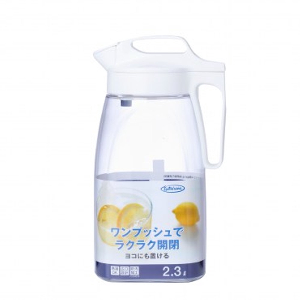 【商品特色】 放置於冰箱輕巧方便 特殊防漏設計 大容量，冷熱皆宜 ================== 日本岩崎耐熱冷水壺 2.3L (K-1279) 016070055 ==============
