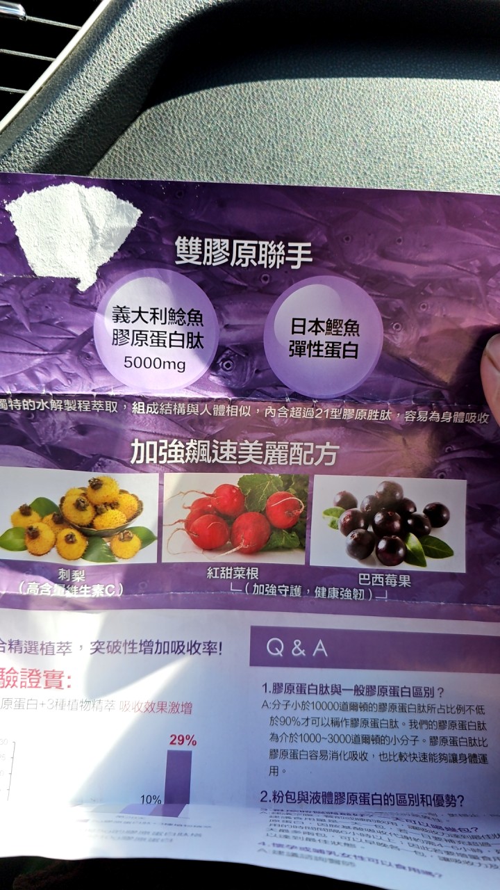 內含超過21型膠原蛋白肽