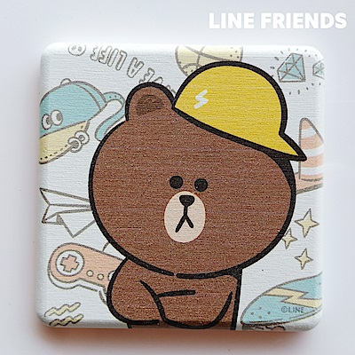 LINE-FRIENDS大集合全新閃亮 登場授權 珪藻土杯墊
