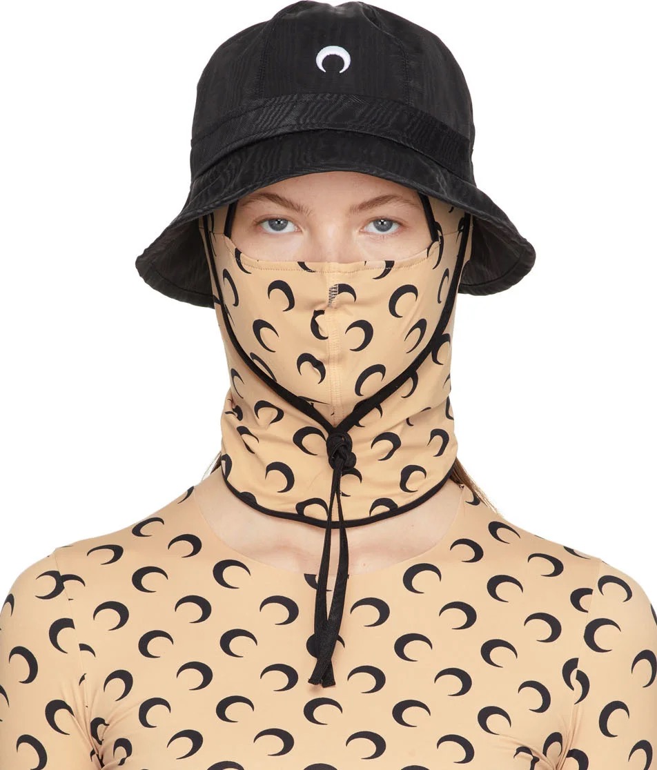 MARINE SERRE 黑色 Moiré 漁夫帽