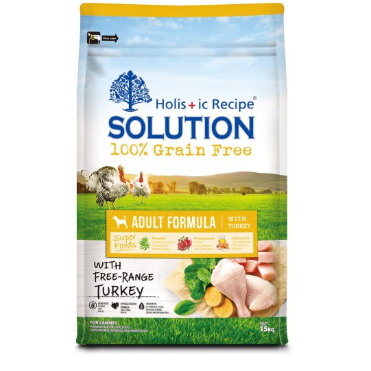 耐吉斯SOLUTION 無穀成犬火雞肉配方 1.5kg/3kg/7.5kg/15kg 美國放養火雞肉 狗飼料