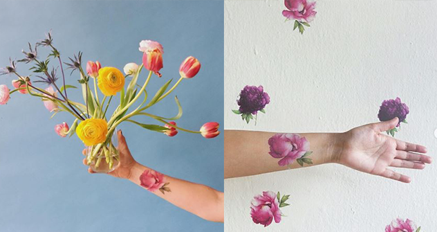 植物系刺青貼紙