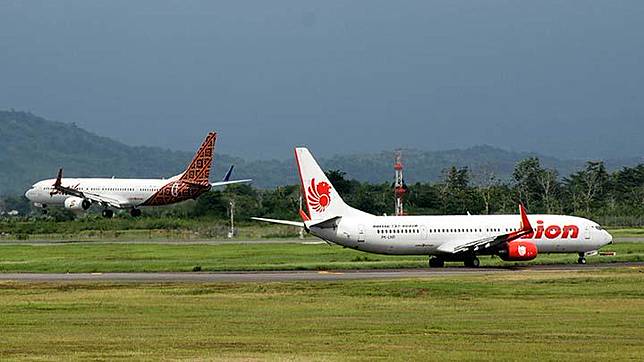 Pesawat Lion Air dan Batik Air. Dok. TEMPO/Fahmi Ali