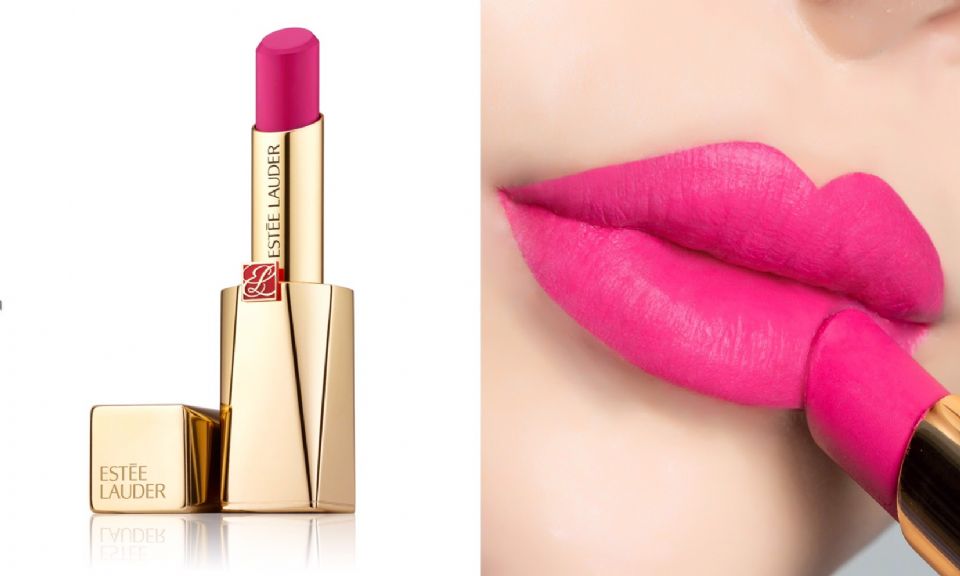 雅詩蘭黛 奢華慾望訂製唇膏 「絕美啞光」#213 高調桃紅 NT.1,500