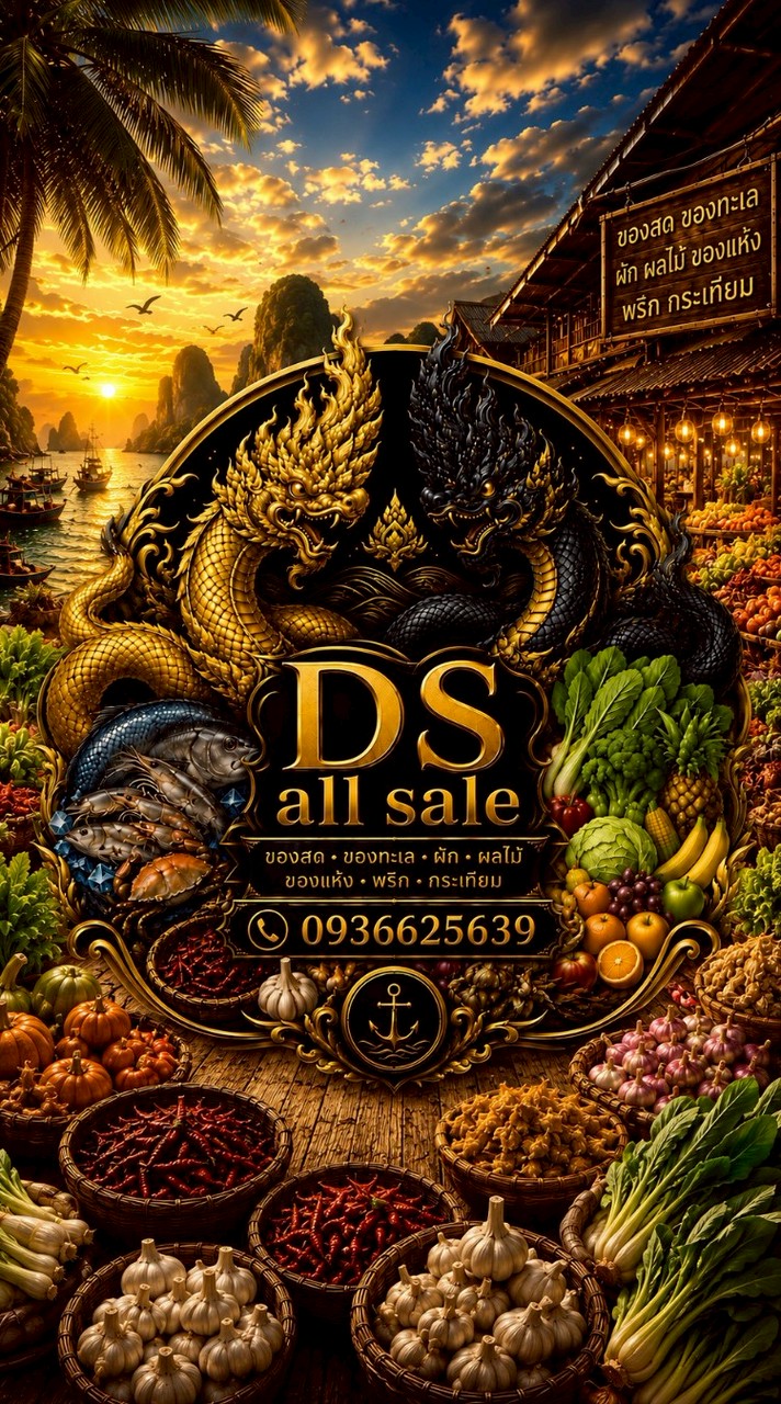 DS All Sale ขายทุกอย่าง ราคาปลีก-ส่ง  🍟🦀🍍🫑🥬🥕🥦🦗🐖🐔🦞🐟🦑
