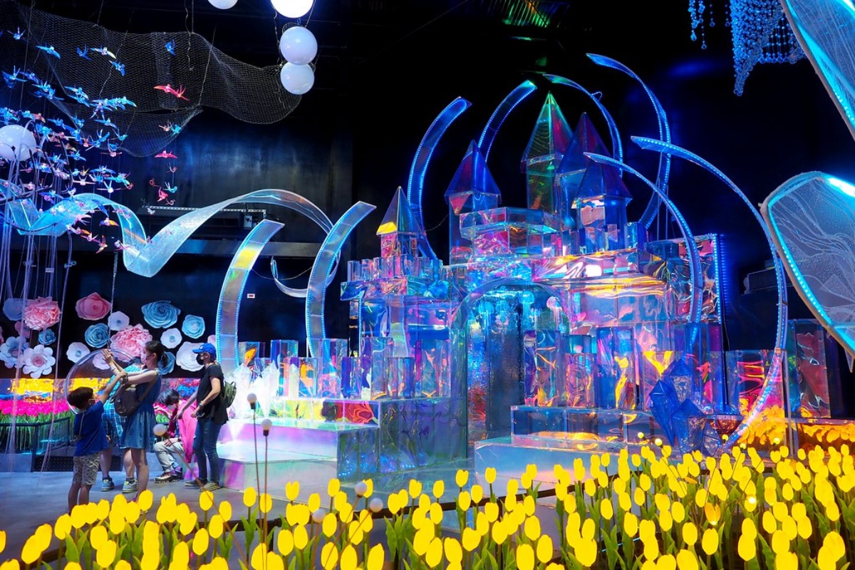 走進迪士尼！洗版IG「眾神祕密花園」１票暢玩２館，打卡水母光廊、冰晶城堡