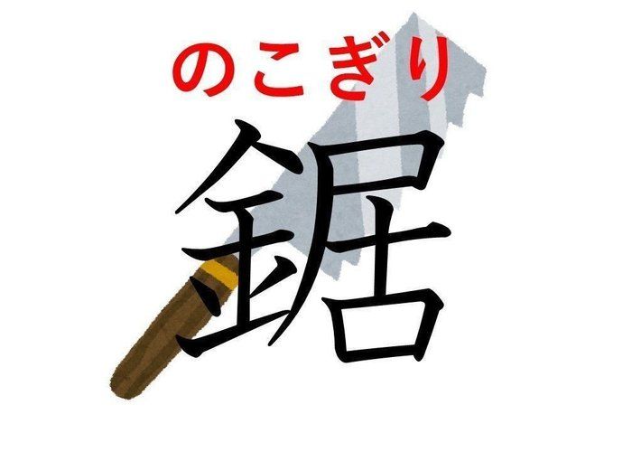 難読漢字クイズ 鋸 はなんて読む