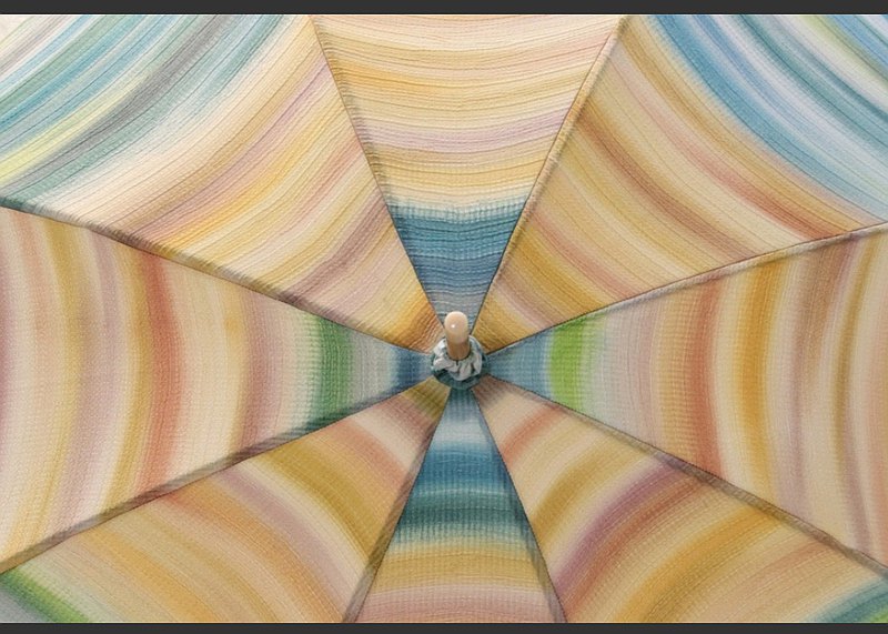 晴雨兼用的陽傘橙手繪 獨一無二