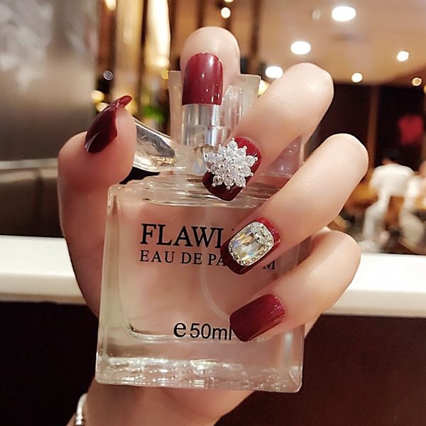 限定款光療感指甲油雪花款鋯石 假指甲成品 可穿戴指甲貼片成品配外套皮衣風衣