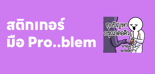 ที่นี่เราทำงานแบบ Pro...Problem	