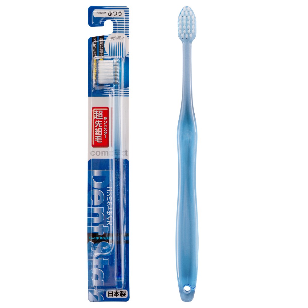 ●超纖細刷毛 ●輕鬆清潔牙齒間縫隙的牙垢 ●舒適清潔牙齒齒垢 「粉、白、藍、綠」共四色：隨機出貨 商品名稱【DENT STAR】超纖毛小頭牙刷(中性毛) 1入 商品規格 1入 使用方式 清潔牙齒口腔。