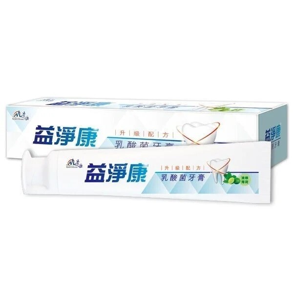 商品名稱益淨康乳酸菌牙膏 商品規格120g/條 主要成分 專利adp乳酸菌磷酸氫鈣甘油純水月桂基硫酸鈉乳酸菌粉羥乙基纖維素奈米銀抗菌粉薄荷香料 產品說明 配合正確刷牙習慣幫助去除牙菌斑 降低牙周病發生