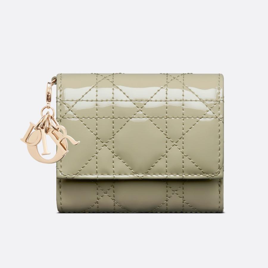 Dior 迪奧 【日本限定】LADY DIOR ロータスウォレット 蓮花錢夾 錢包 S0181OVRB_M70H 日本直送 限定一人一支