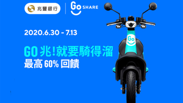 GoShare綁指定卡 最高享60%回饋