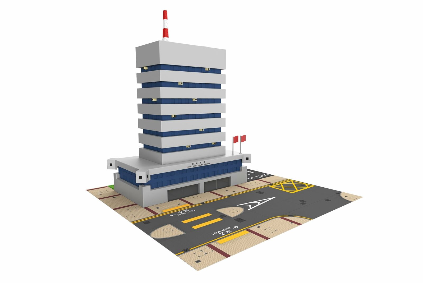 ☆勳寶玩具舖【現貨】TINY 微影 1/64 & 1/76 Ps2 香港警務署 Police Station