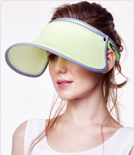 SUNSOUL/HOII/后益~新光感(防曬光能布)-伸縮艷陽帽UPF50+黃光(脈衝光防曬遮陽帽)