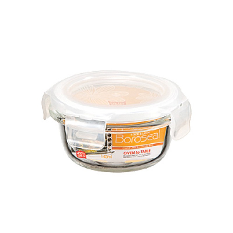 樂扣樂扣微波烤箱玻璃保鮮盒140ml圓型密封盒LLG811便當盒副食品保存盒