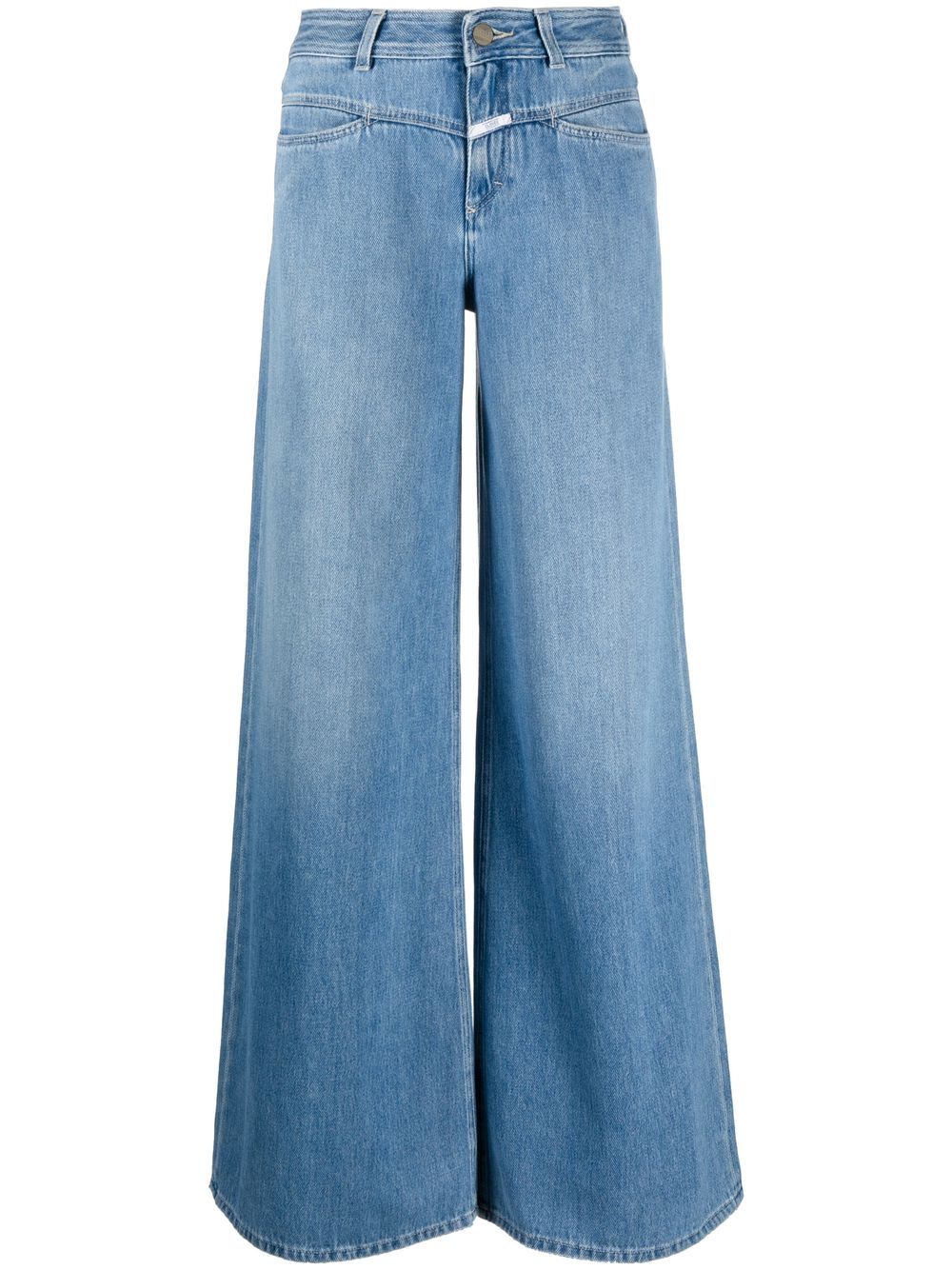 Closed - Flared-X wide-leg jeans - women - Organic Cotton - 28 - Blue