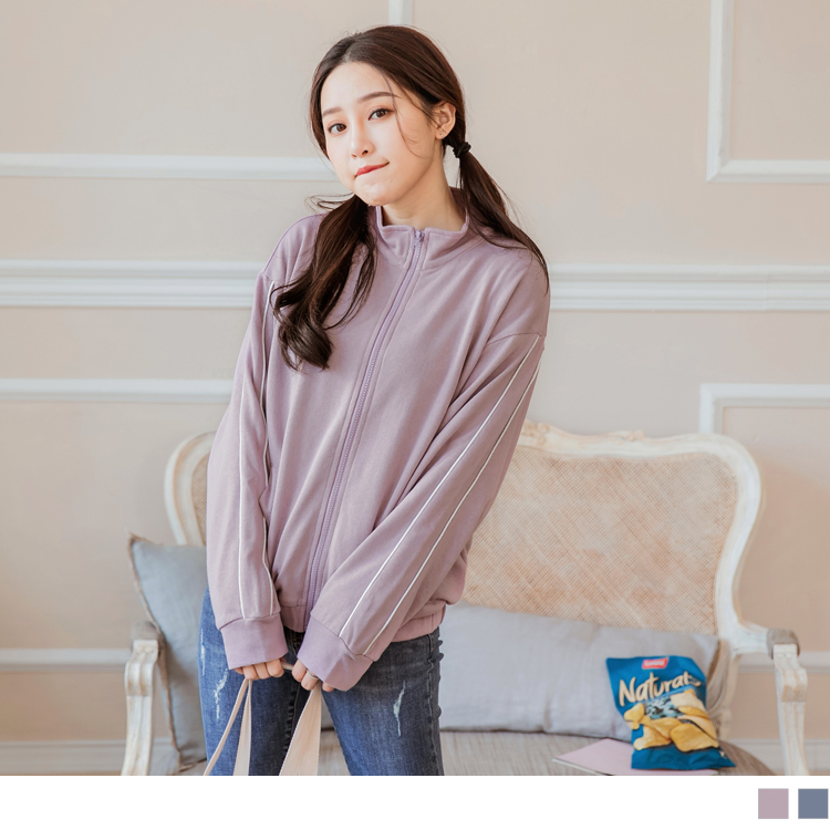 滾邊配色高棉運動休閒外套