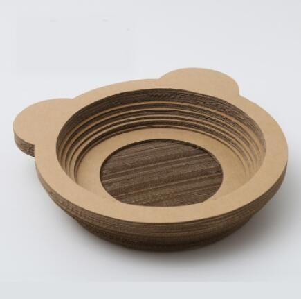 貓抓碗型貓窩貓抓板奶貓磨爪器耐磨瓦楞紙貓咪寵物卡通玩具用品 ATF沸點奇跡