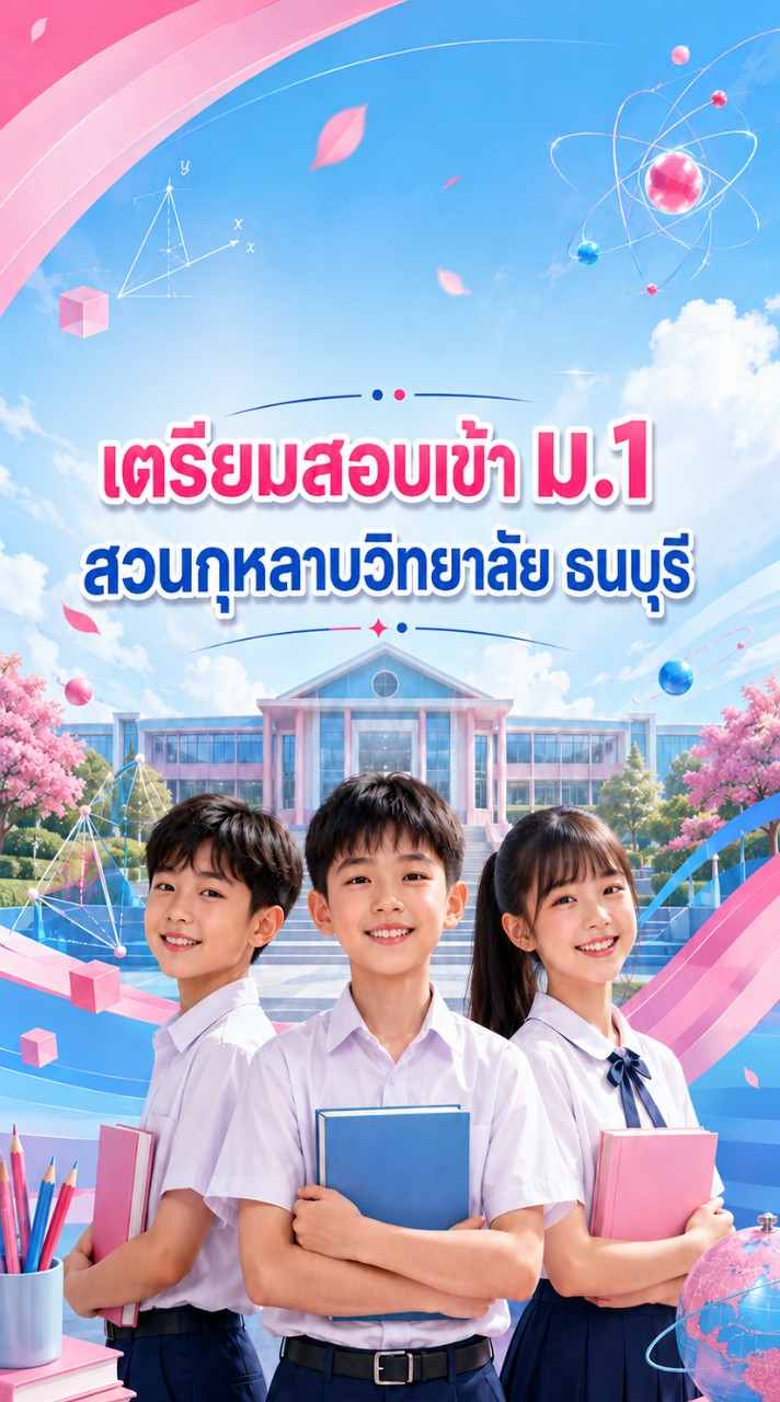 เตรียมสอบเข้า ม.1 โรงเรียนสวนกุหลาบวิทยาลัย ธนบุรี 🩷🩵