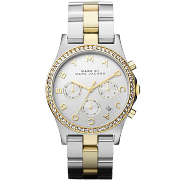 實用三眼計時品牌lolg符號時標設計經典渾圓線條完美結合型號：MBM3197