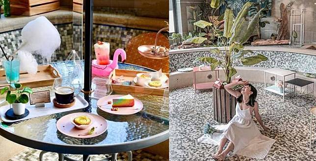「泳池用餐新體驗！」 苗栗這間絕美咖啡廳，讓人忍不住狂拍