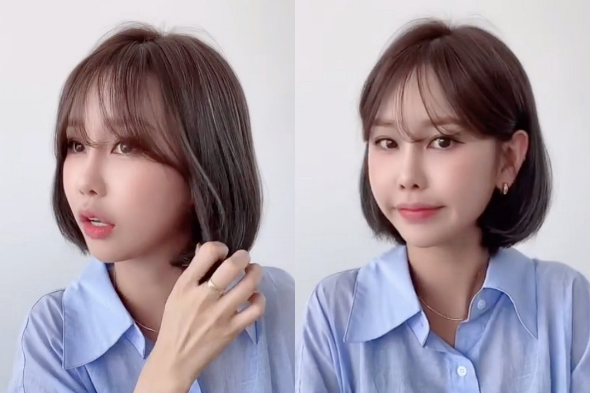 短髮平板夾、離子夾髮型教學1：內彎捲度短髮