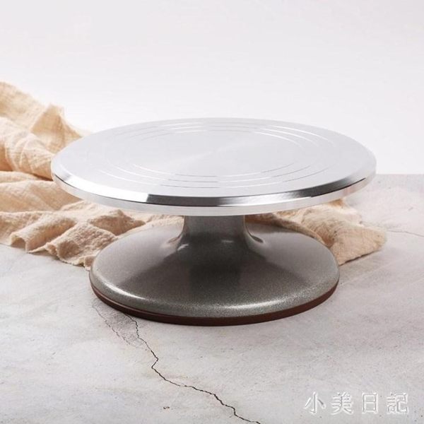 不銹鋼12寸烘培套裝生日蛋糕轉盤底座裱花臺專業旋轉臺做蛋