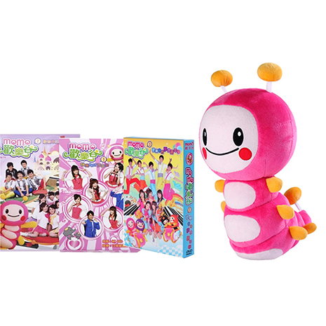 【MOMO】特價組合(13吋momo玩偶+歡樂谷專輯1-3)