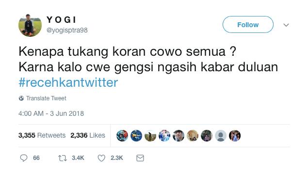 Recehkantwitter Kumpulan Jokes Murahan A La Netizen Batok Line Today