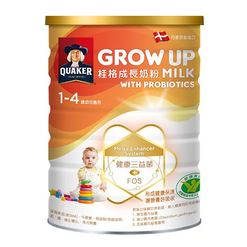 桂格grow up 成長奶粉三益菌配方1500g【愛買】