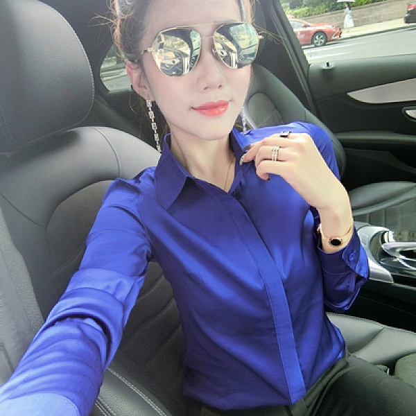 韓版 修身襯衫 性感襯衫上衣