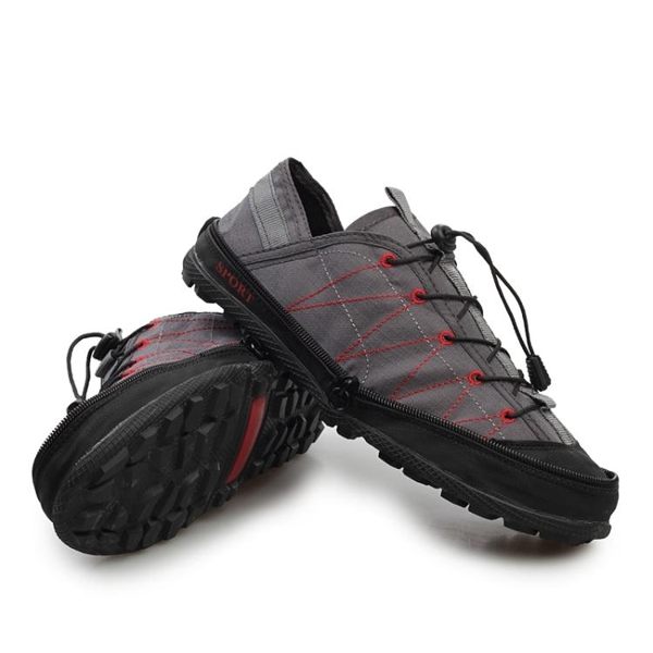 便攜錢包鞋折疊打包鞋男戶外徒步旅游鞋子兩棲速乾涉水鞋溯溪鞋女