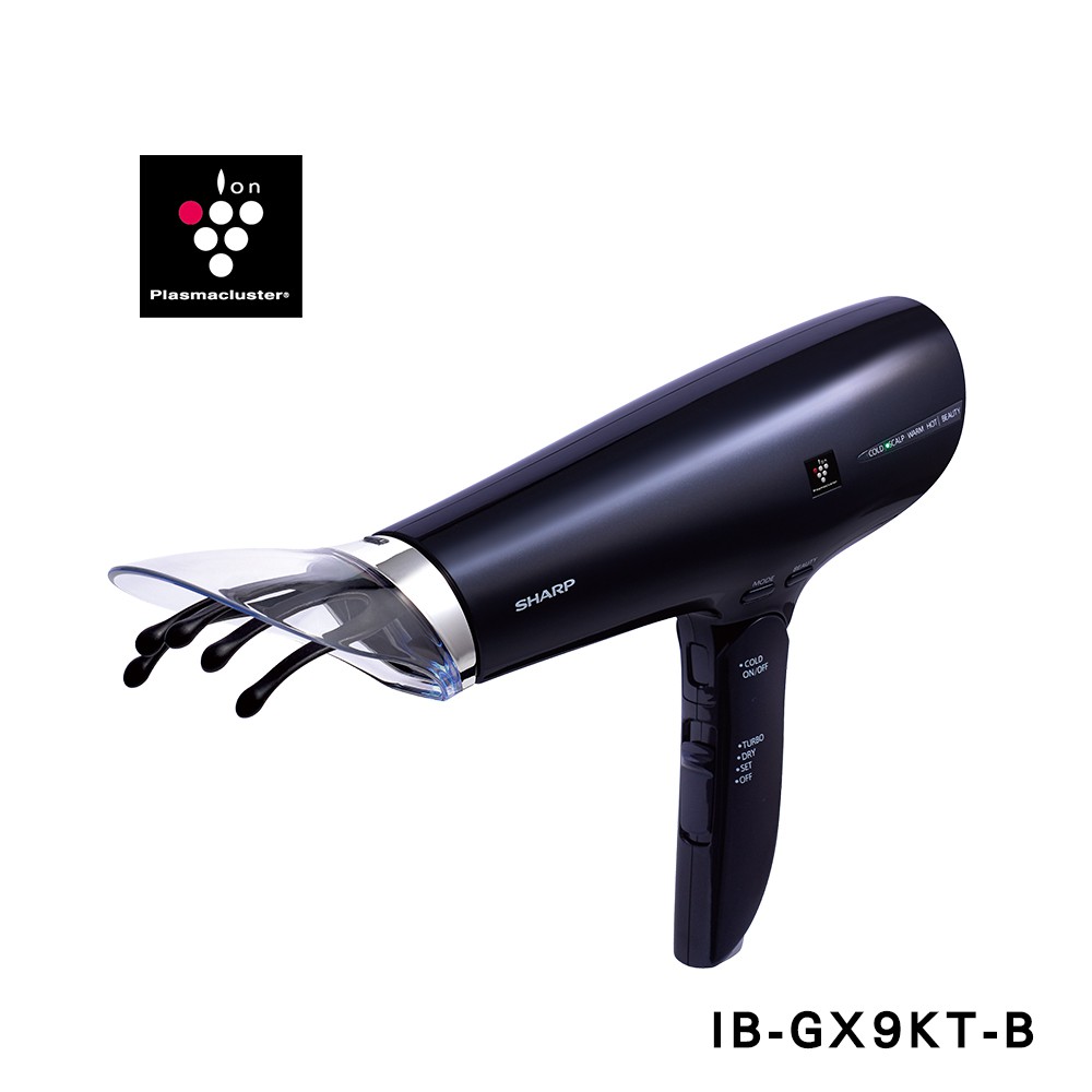 SHARP | 自動除菌離子活髮吹風機 IB-GX9KT 午夜黑
