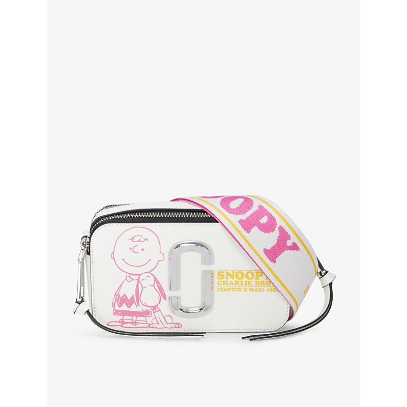 Marc Jacobs x Peanuts Snapshot Snoopy and Lucy print leather cross-body bag