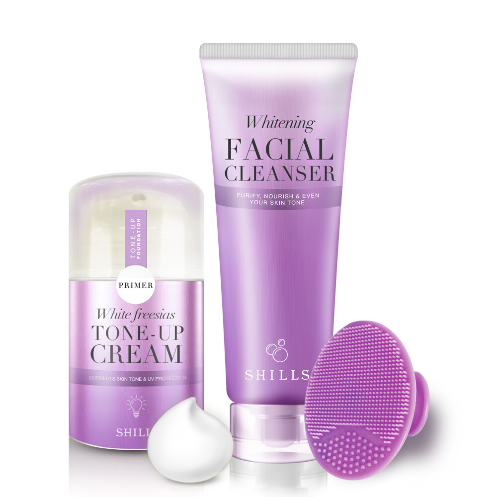 商品說明 : 清潔組 : 清潔勻亮彈潤~ 3種期待1次滿足 親膚弱酸性胺基酸極細緻濃密泡沫溫和洗淨輕柔的觸感就像在為肌膚做spa 素顏霜 : 無妝感 / 瞬美顏 / 抗uv / 飄淡香 這一瓶真保養偽