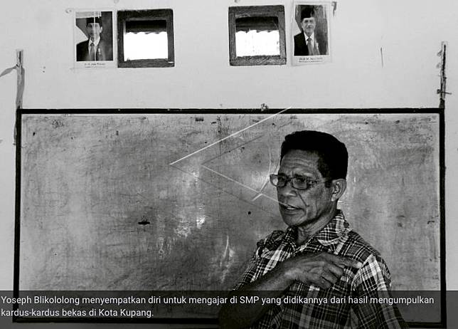 Mimpi Seorang Pendidik di Tumpukan Kardus Bekas