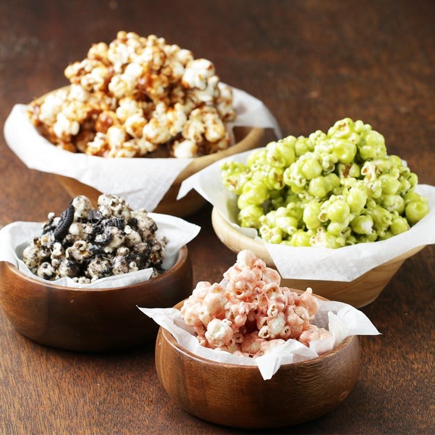 材料3つ キャラメルポップコーン