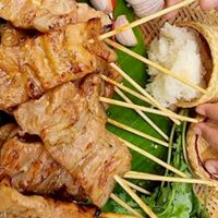 หมูปิ้ง&ไก่ย่าง ตูด ตับ ปีก☺️ซอสหมาล่า&จิ้มแจ่ว