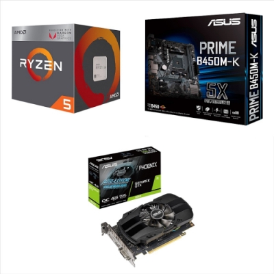 Ryzen 5 2400G 華碩PRIME B450M-K 華碩 GTX1650顯示卡