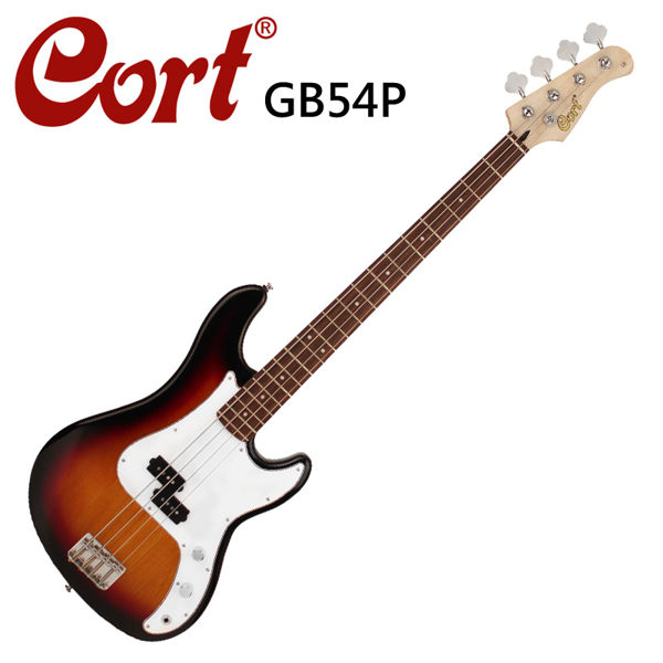 ★CORT★GB54P 嚴選赤楊木電貝斯-漸層色 ◆Cort大廠品質保證 ◆經典復古240mm指板